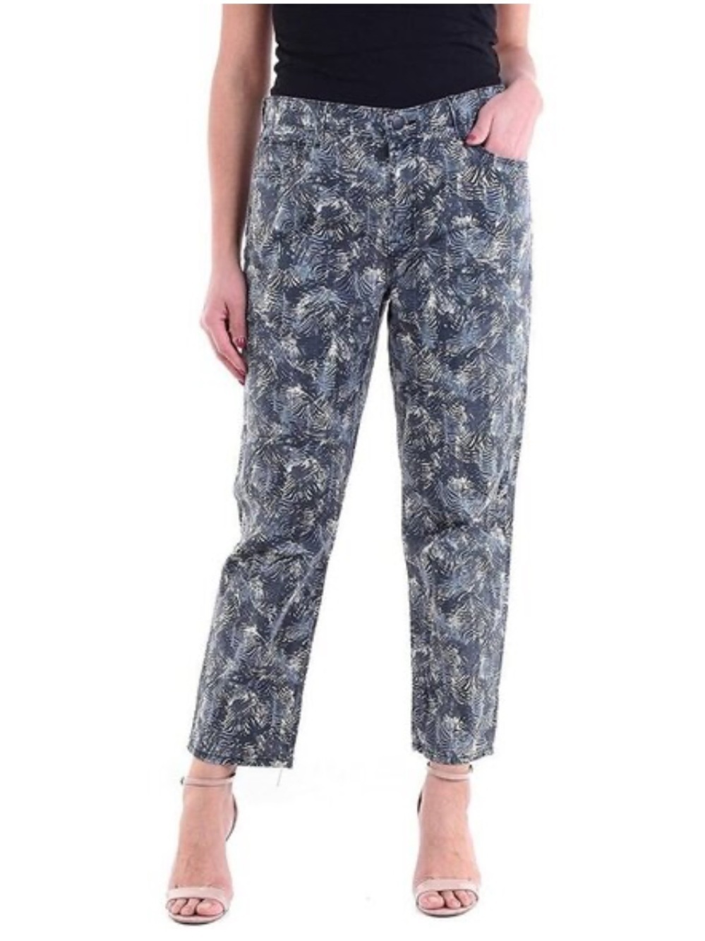 J Brand Ruby High Rise Cropped Cigarette Jeans in Cape Mountain 26